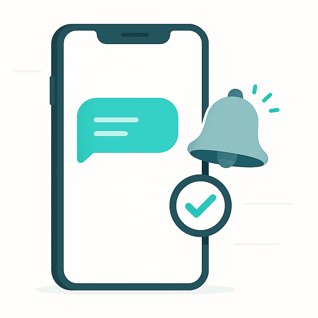Automated Reminders feature demonstration showing Keep your tasks on track with automated reminders....